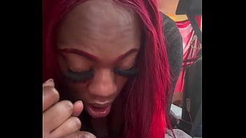 Sucking and fucking on back porch