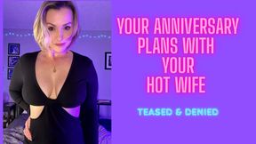 Your anniversary plans with your hot wife - Teased and denied