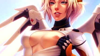 Mercy s healing cum   Futa hentai oral JOI w/ metronome