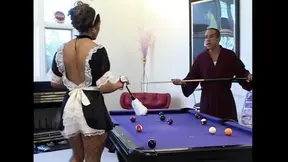Angelic babe gets wild on her lover's cock