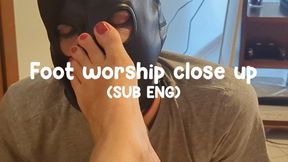 Foot Worship Close Up [HD] [SUB ENG]