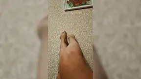 Cute Russian girl with massive butt shows off her body while masturbating