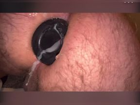 Anal Steve gets lots of hot creamy cum deep into his ass, with some being simulated, but some being real cum