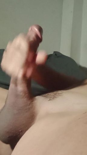Hot Guy on Fire Jerking off His Big Dick
