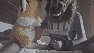 Plush fox enjoy