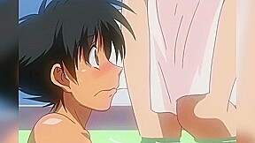 Hentai girl tells shy boy that the only way to prove his love is to make her orgasm : Hentai Uncensored