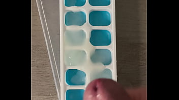 Big Cock Bodybuilder Makes Ice Cubes With Ropes of His Cum