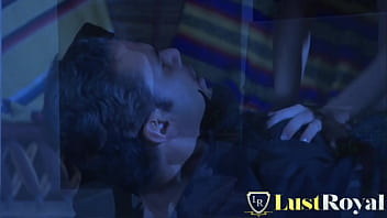 Brunette with Small Tits Seduces a Guy to Fuck Her