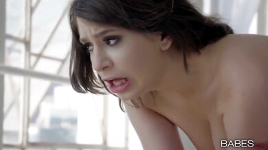 Joseline Kelly in vintage style takes big cock in mouth and pussy before facial