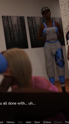 Eruption Imminent: Blonde Slut Got Gangbanged by Futas with BBC - Episode 2