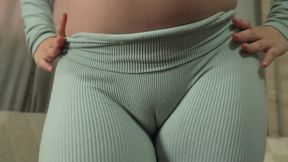 Indian stepsister does yoga and shows off her camel toe in leggings, then masturbates while showing off her big tits Indian pregnant stepsister thinks she's doing gymnastics but she wants sex because