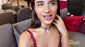 BENEFIT MONKEY: Candie Luciani eats all my cock and I break her beautiful pussy