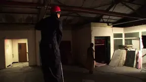 Dark-skinned MILF Melvina Raquel gets a deep throat blowjob