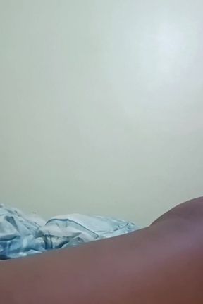 Humping on Bed with Carrot in My Pussy.