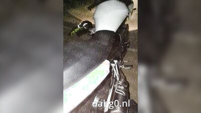 dabg0 fucks a Suzuki Bandit 650 S motorcycle exhaust