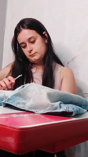 Seamstress Ends up Observing Client's Erection