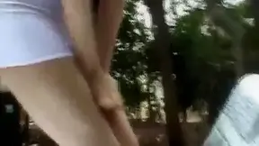 Miyuki Hashida sucks shlong in the woods