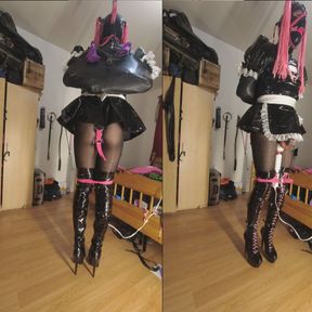 Spiked Chastity Cage Torment - Sissy Maids Self Bondage