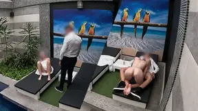 Hotel waiter gets surprised by teen's perfect body and eager pussy