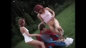 Outdoor fuck with a sexy blonde slutty MILF
