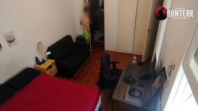 camera de seguranca do quarto da republica filma o tecnico fudendo com o estudante twink