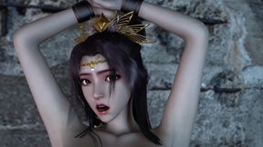 3D Asian Slut Naked Her Shaved Pussy Have BDSM Sex