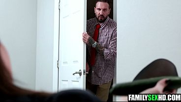Stepdaughter Asks Stepdad To Stretch Her Tight Pussy