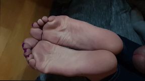 Great footjob cumshots compilation part 4