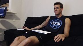 All American Jock Guy Shows Ass