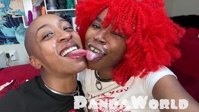 ebony anal submissive slut bbc stuffed by master ffm threesome