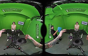 VRB Trans Hot Beautiful Shemale Janie Blade Fucks With A Big Cock Girl Ariel Demure In VR Porn