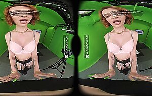 VRB Trans Hot Beautiful Shemale Janie Blade Fucks With A Big Cock Girl Ariel Demure In VR Porn