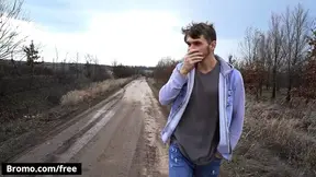 Tony Gets In The Van & Undresses Majk Before Get Him On His Knees To Drill His Ass - Bro