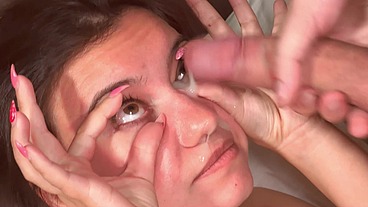 Cum in eyes
