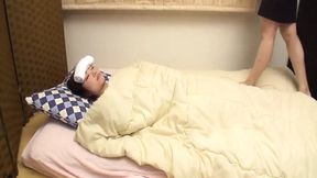 Assisting Her Ill Stepdaughter with a High Temperature