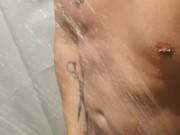 Almost caught in the gym shower