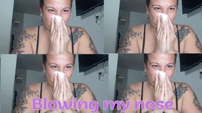 My nose is running!
