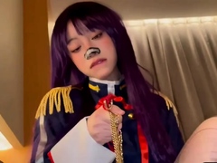 Wild ride of fucking with creampie ending for sexy cosplayer