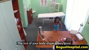 Eurobabe eats uniformed nurse pussy