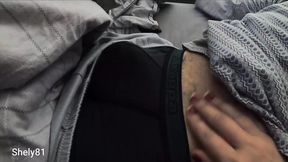 Turned on Mom Gives Long Handjob on New Year's Eve