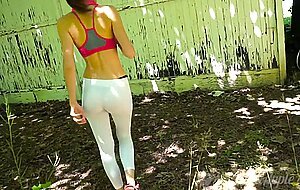 Mysweetapple, workout and outdoors sex