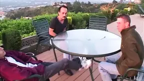 Insatiable OLDER WOMAN takes on a gang bang of erect cocks