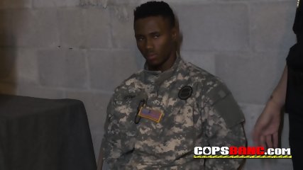 Perverted milf cops make fake soldier bang them hard and deep