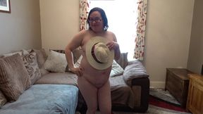 Summer sizzles when wife sheds all but a straw hat for scorching hot sex on stage