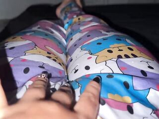 WEARING MY SILK PAJAMAS FOR THE 1ST TIME