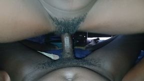 Big dick into hairy wet black pussy