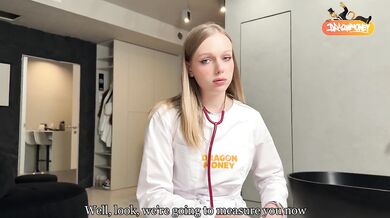 Nurse takes her new treatment deep in tight POV