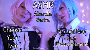 ASMR Alternate Version - Choose Your Twin - Rem and Ram Cum Encouragement