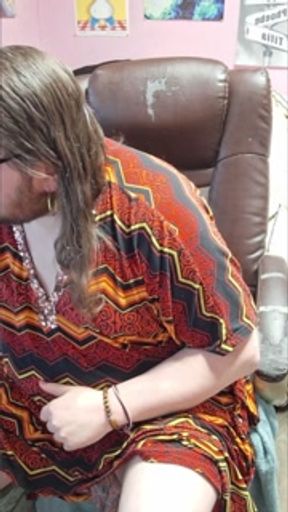 Prepping my toy for a quick prostate massage