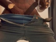 BIG DICK needed to pee so badly! Come hold this dick for me! Onlyfans @CesarBelifonteUncut